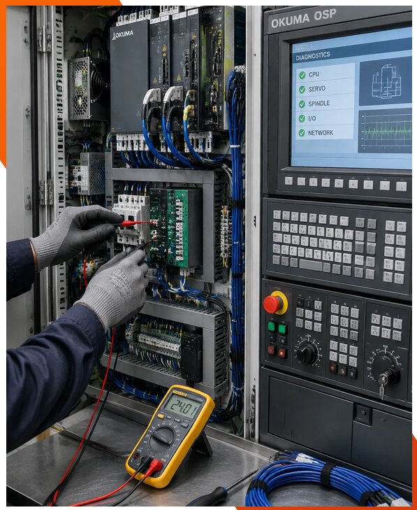 Ремонт систем ЧПУ Okuma OSP в Кыштыме