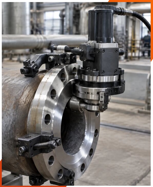 Мобильные станки: обработка фланцев в Кыштыме от 467370 р. | ЮнионикРу